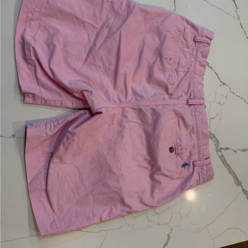 Polo Ralph Lauren Men's Light Pink Flat Front Shorts